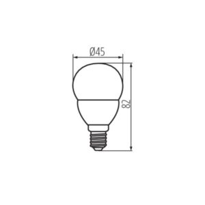 Kanlux 31312 LED Лампа източник на светлина G45 N G45 N 6,5W E14-NW