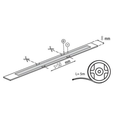 Kanlux 33351 LED лента LED STRIP LCOB 24V LCOB 10W/M 24 IP00-WW