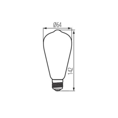 Kanlux 33517 LED Лампа източник на светлина XLED ST64 SW XLED ST64 4W-SW