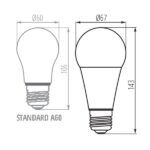 Kanlux 33748 LED Лампа източник на светлина IQ-LED A67 IQ-LED A67 N 19W-CW