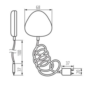 Kanlux 34941 Czujnik zalania KANLUX SMART S SENSOR W INT