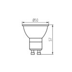 Kanlux 35246 LED Лампа източник на светлина IQ-LEDIM GU10 IQ-LEDDIM GU10 7W-WW