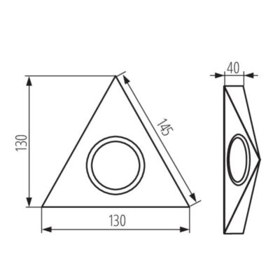 Kanlux 36630 Точково осветително тяло за монтаж под шкафове ZEPO ZEPO LFD-T02-B