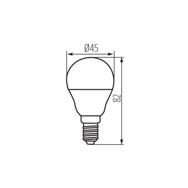 Kanlux 36689 LED Лампа източник на светлина IQ-LED G45 IQ-LED G45E14 3,4W-NW