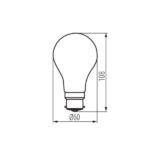 Kanlux 37243 LED Лампа източник на светлина XLEDIM A60 B22 XLEDIM A60 B22 12W-WW