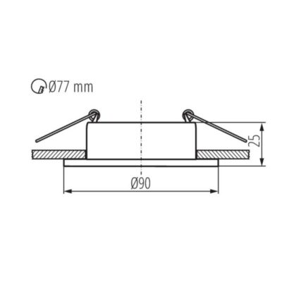 Kanlux 37250 Пръстен на точково осветително тяло FELINE DSO FELINE DSO B/B