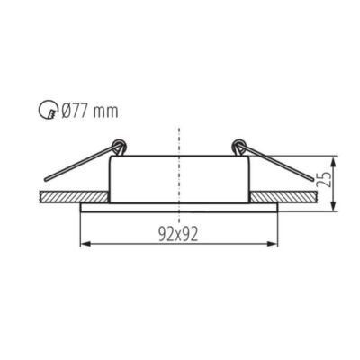 Kanlux 37256 Пръстен на точково осветително тяло FELINE DSL FELINE DSL B/B