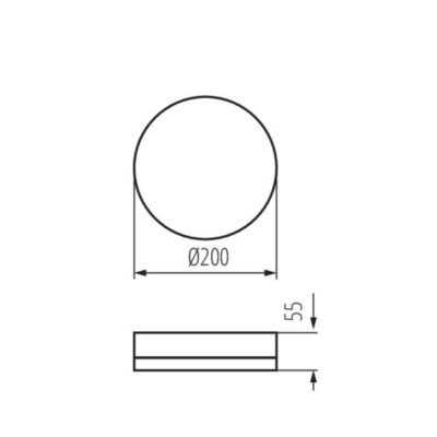 Kanlux 37290 LED плафониера IPER LED IPER LED 10W-NW-O