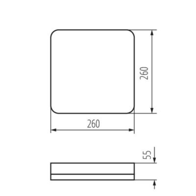 Kanlux 37296 LED плафониера IPER LED IPER LED 26W-NW-L