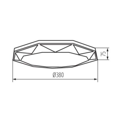 Kanlux 37321 LED плафониера CARVO LED CARVO LED 17,5W NW