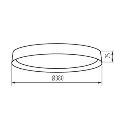 Kanlux 37324 LED плафониера SOLN LED SOLN LED 17,5W NW B/G