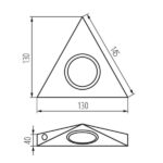 Kanlux 4386 Точково осветително тяло за монтаж под шкафове ZEPO ZEPO LFD-T02/S-C/M