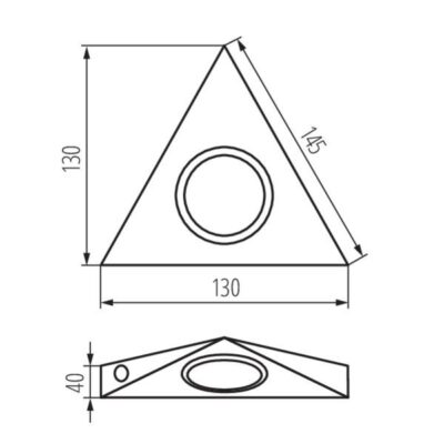 Kanlux 4386 Точково осветително тяло за монтаж под шкафове ZEPO ZEPO LFD-T02/S-C/M