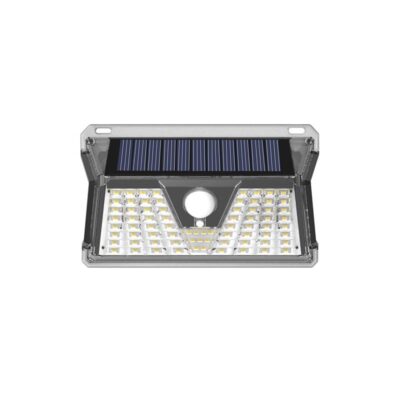 Vito 3210160 СОЛАРЕН LED ПРОЖЕКТОР SOLIGHT 3W 170Lm 6400K (СТУДЕНА БЯЛА СВЕТЛИНА) С ФОТО И PIR СЕНЗОР 18650 3.7V 2400mAh IP44 ЧЕРЕН