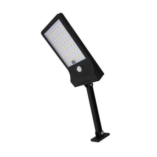 Vito 3210190 SOLAR LED FLOODLIGHT SOLIGHT F 3W 440Lm 6400K (COOL WHITE) WITH PHOTO & PIR SENSOR 18650 3.7V 1800mAh IP44 BLACK