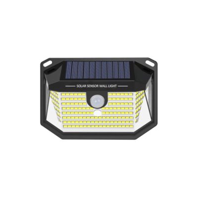 Vito 3210170 СОЛАРЕН LED ПРОЖЕКТОР SOLIGHT 1W 170Lm 6400K (СТУДЕНА БЯЛА СВЕТЛИНА) С ФОТО И PIR СЕНЗОР 18650 3.7V 1200mAh IP44 ЧЕРЕН