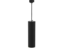 Vito 2102280 ПЕНДЕЛ ЗА ШИНА GU10 МОНОФАЗЕН ЧЕРЕН ПРОЗРАЧЕН LUMO P Φ55x200mm