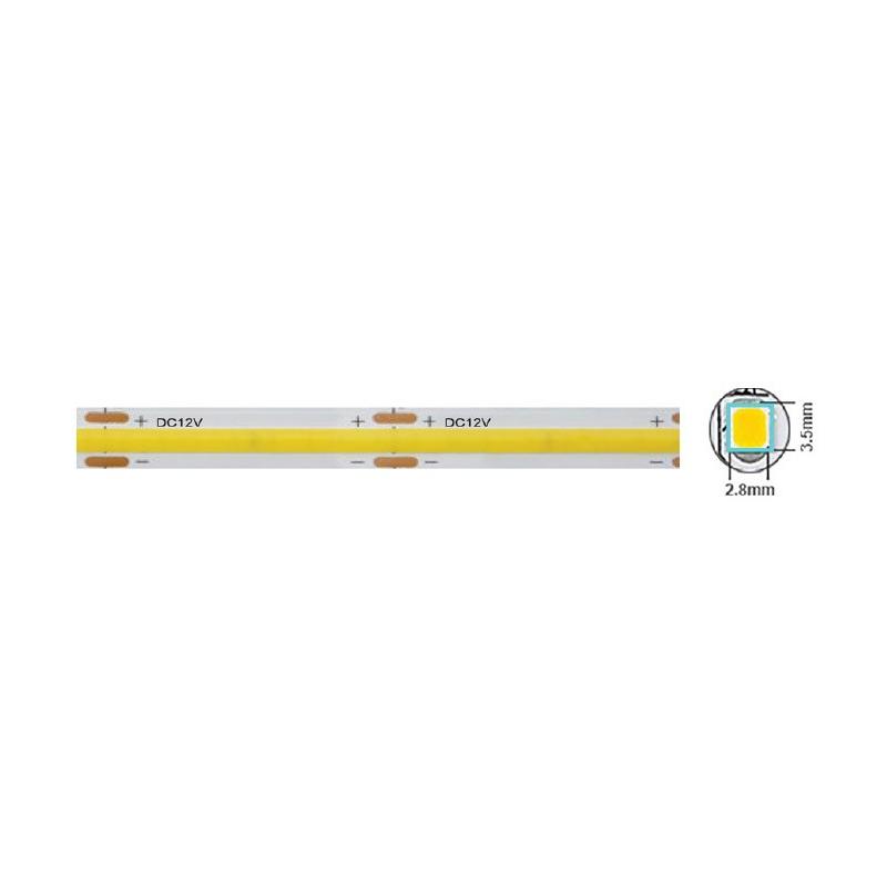 Vito 5540570 LED лента STRIP PLUS 12V 320xCOB, 12W, 3M (самозалепваща лента), 8mm, IP20, 4000K, 5m ролка