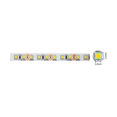 Vito 5540460 LED лента STRIP PLUS 24V 120x2835, 9.6W, 3M (самозалепваща лента), 8mm, IP20, 3000K, 5m ролка