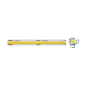 Vito 5540600 LED лента STRIP PLUS 24V 320xCOB, 12W, 3M (самозалепваща лента), 8mm, IP20, 4000K, 5m ролка