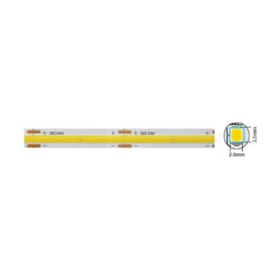 Vito 5540600 LED лента STRIP PLUS 24V 320xCOB, 12W, 3M (самозалепваща лента), 8mm, IP20, 4000K, 5m ролка