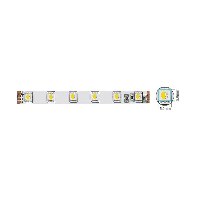 Vito 5540490 LED лента STRIP PLUS 24V 60x5050, 14.4W, 3M (самозалепваща лента), 10mm, IP20, RGBW, 5m ролка