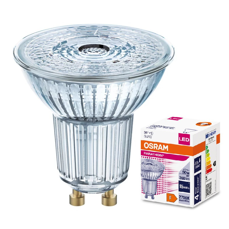 Ledvance 4099854045660 LED ЛАМПА PARATHOM PAR16 50 36° 4.3W/827 GU10