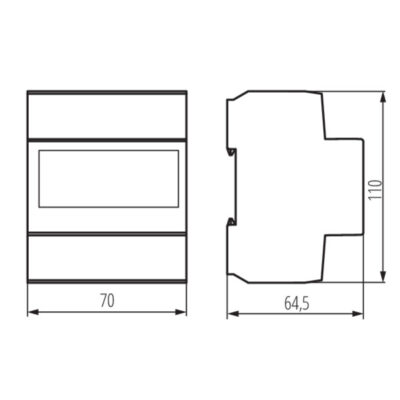 Kanlux 19344 Електромер трифазен, 3P, In 100A KDEM KDEM-3P LCD