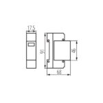 Kanlux 23130 Защита от утечка на електрически ток KSD KSD-T2 275/40 1P