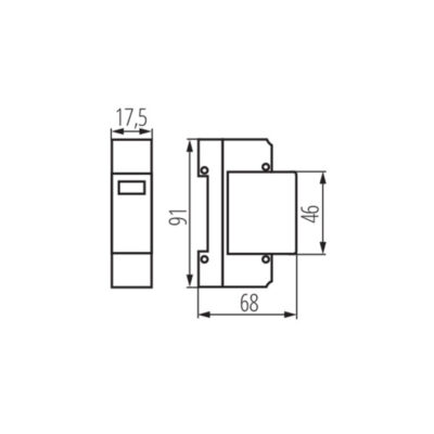 Kanlux 23130 Защита от утечка на електрически ток KSD KSD-T2 275/40 1P