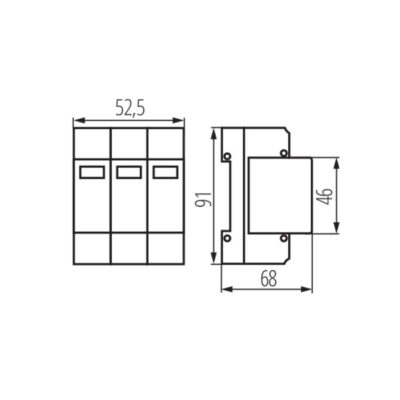 Kanlux 23132 Защита от утечка на електрически ток KSD KSD-T2 275/120 3P