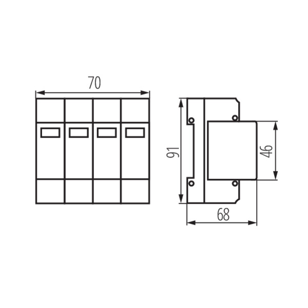 Kanlux 23133 Защита от утечка на електрически ток KSD KSD-T2 275/160 3P+N