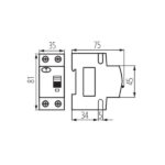 Kanlux 23210 Дефектнотокова защита, с токова защита, 6kA, 2P KRO6 KRO6-2/B16/30