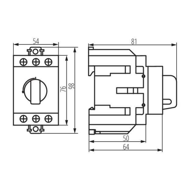 Kanlux 23239 Прекъсвач, сепариращ, модулен KMI-R KMI-R-3/125A