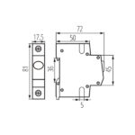 Kanlux 23320 Индикатор за наличие на напрежение за шина TH35, KLI KLI-R