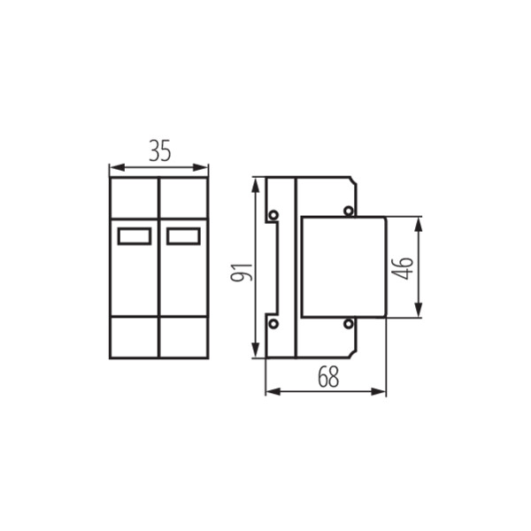 Kanlux 23922 Защита от утечка на електрически ток KSD KSD-T1T2 275/120 1P+N