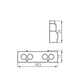 Kanlux 24080 Помощен контакт 1затв. 1отв., страничен за KMP KMP-FAX11 KMP-FAX11