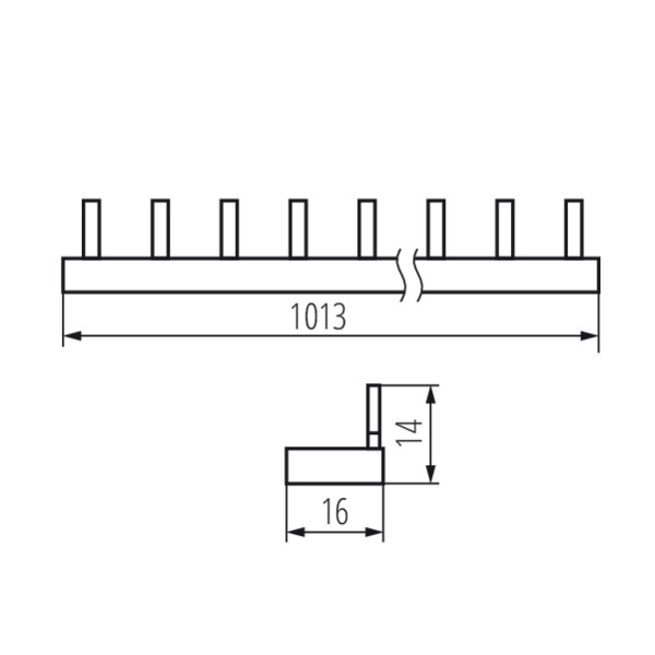 Kanlux 24217 Съединителна медна шина с клеми - щифтове KBB KBBI-2x28