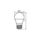 Kanlux 26769 LED източник на светлина BILO LED BILO 6,5W E27-WW