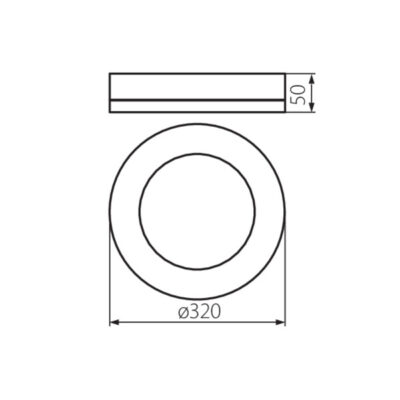 Kanlux 31491 LED плафониера TURA LED TURA LED 24W-NW-O-B