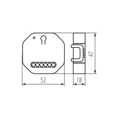 Kanlux 34949 Switchbox relay KANLUX SMART S SWITCH SHUTTER