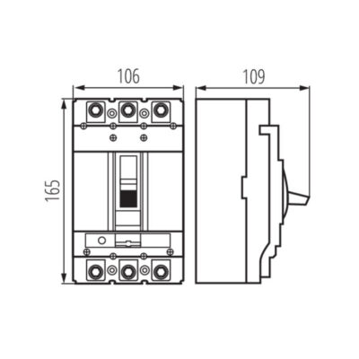 Kanlux 36292 Wyłącznik kompaktowy MCCB KMCCB KMCCB-F-250A