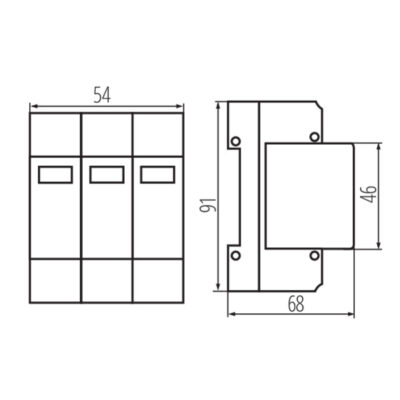 Kanlux 36311 Защита от утечка на електрически ток KSPD KSPD-T2 275/120 3P