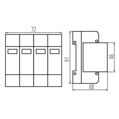 Kanlux 36312 Защита от утечка на електрически ток KSPD KSPD-T2 275/160 3P+N