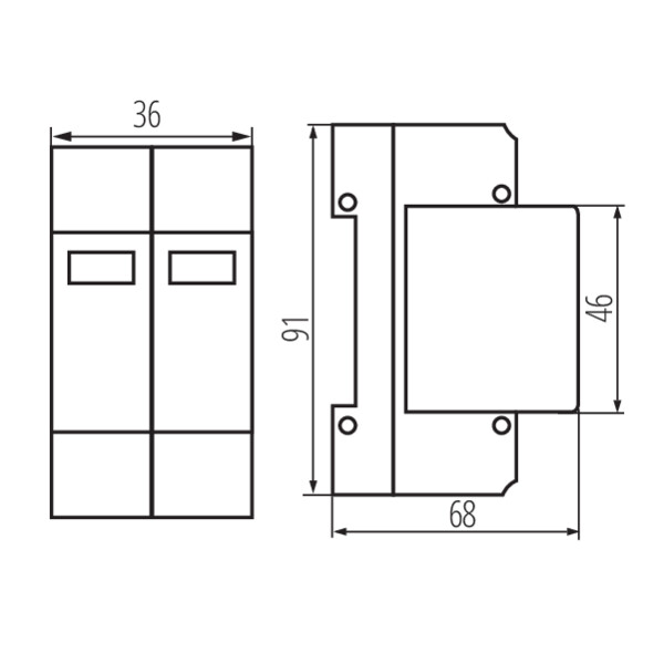 Kanlux 36314 Защита от утечка на електрически ток KSPD KSPD-T1T2 275/100 1PN