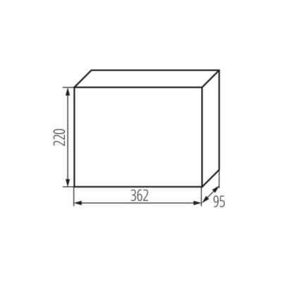 Kanlux 36419 Разпределително табло от серия DB DB DB118S 1X18P/SMD-P