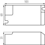 Kanlux 37267 Захранващо устройство за LED BLINGO DRV BLINGO DRV42W DALI BK