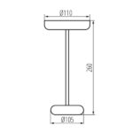 Kanlux 37311 Настолна лампа LED FLUXY LED IP44 FLUXY LED IP44 B