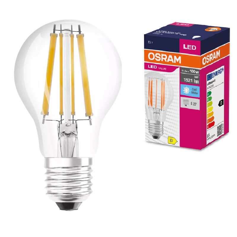 Ledvance 4058075439597 LED ЛАМПА VALUE FILAMENT CLA100 1520lm/840 E27