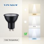 VivaluxVIV005063LED лампа NERO LED JDR 7W 560lm GU10∙ 6400K